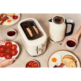 Kitchenaid Tostador para 2 Rebanadas 5KMT2109 EAC Almendra, Ranuras Extraanchas, 7 Niveles de Tueste