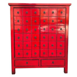 Armario Oriental DKD Home Decor Rojo 42 x 120 x 102 cm Precio: 734.49999953. SKU: S3040618