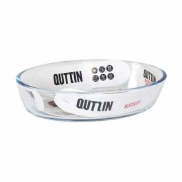 Fuente de Cocina Quttin 700 ml Vidrio Ovalado (6 Unidades)