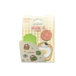 Imaginovo Bloc notas adhesivas surprise pegatina sorpresa 20 hojas tamaños surtidos amarillo