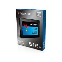 ADATA SU800 512 GB SSD 2.5" SATA III, Velocidad Lectura 560 MB/s y Escritura 520 MB/s, TLC, Interno