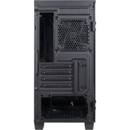 Inter-Tech X-608 Infinity Micro Torre PC Vidrio Templado Micro ATX ITX con Ventana e Iluminación RGB Gaming