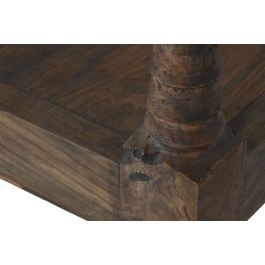 DKD Home Decor Benches 2c24 Banco de Teca Maciza Marrón Oscuro Tallado, 189x70x75 cm, Altura Asiento 44 cm DKD Home Decor Benches 2c24 Banco de Teca Maciza Marrón Oscuro Tallado, 189x70x75 cm, Altura Asiento 44 cm