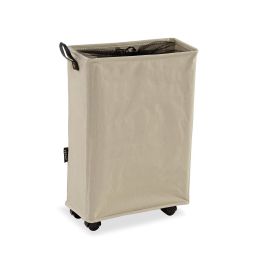 Cesto de ropa crema alargado con asa y malla VERSA 19x58 cm (2 Unidades) Precio: 34.50000037. SKU: B1BDATTCW7