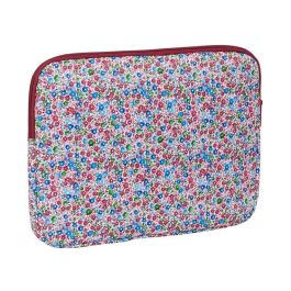 Funda para Portátil Nait Nait Flores coimbra burdeos Burdeos 34 x 25 x 2 cm