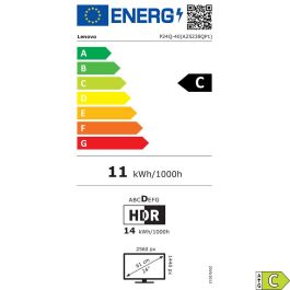 Monitor Lenovo 64B2GAT1EU Quad HD 23,8"