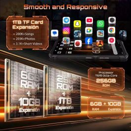 Cubot KingKong ES 3 Smartphone Rugerizado 6GB RAM 256GB Almacenamiento Batería 10200mAh Pantalla 6.74" HD+ 90Hz Android 15