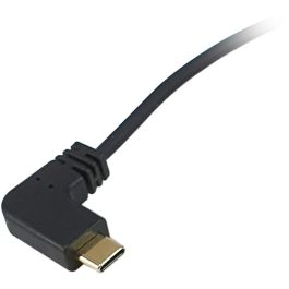 Equip USB-C 2.0 -> C wink. St/St Cable USB-C a USB-C angular, 1m, Negro, 480Mbps, Carga Rápida 60W, PVC, Cobre