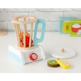 Juguete Batidora de Vaso de Madera con Frutas para Niños +3 Años - Juego de Imitación Desarrollo de Habilidades