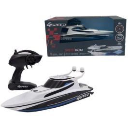 Silverlit SIL4891813700098 Lancha Teledirigida Rápida 4SPEED, Alta Velocidad 8 km/h, 34 cm, Colores Blanco y Negro, para Edades +8 Años Silverlit SIL4891813700098 Lancha Teledirigida Rápida 4SPEED, Alta Velocidad 8 km/h, 34 cm, Colores Blanco y Negro, para Edades +8 Años