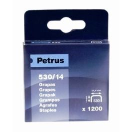 Petrus 77517 Caja de 1200 Grapas Modelo 530/14mm Cobreadas para Grapadora Profesional 11,4 x 14 mm Precio: 3.78999951. SKU: S7918144