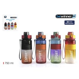 Bewinner Botella Sport Agua Transparente Multicolor 750 ml - 8 cm Ancho x 23 cm Alto (12 Unidades) Precio: 48.89999983. SKU: B1D3N3R5Q6