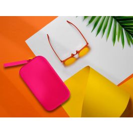 Estuche Portatodo Antartik Tropical Dive Silicona Soft Rectangular 190x120x25 mm Rosa Fucsia