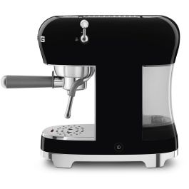 Smeg ECF02BLEU Cafetera Espresso 50s Style Manual 1.1L 15 Bares para Café Molido Negro