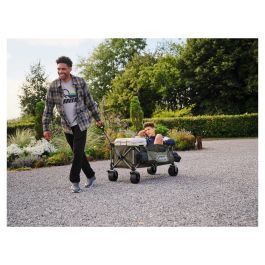 Coleman Ultimate Terrain Bollerwagen 2226531 - Carro de Transporte Plegable, Verde, 180 kg de Carga, 132 L