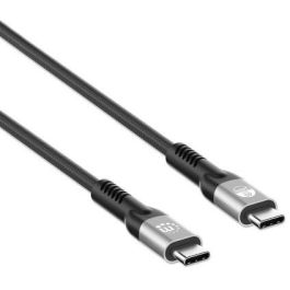 MANHATTAN 356374 Cable USB4 USB-C Macho/Macho 240W, 40Gbps, 8K HDR10, Thunderbolt 4, 1m Negro