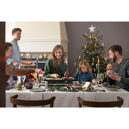 WMF 0415040011 Raclette Lono para 8 personas, 1500W, Antiadherente, Placas Desmontables, Rectangular, Negro/Cromo