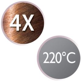 Remington Plancha de Pelo Cerámica Slim S1510, Placas Extra-Largas de Turmalina con Teflón, 220°C, Calentamiento Rápido 30s, 2 Ajustes, Negro con Placas Doradas