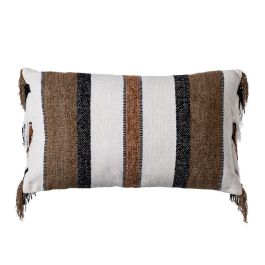 Cojín Blanco-Marrón Algodón/Terciopelo 30 X 50 cm Precio: 32.5611. SKU: B1FFBSK5KQ