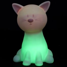 Home Deco Kids Luz Quitamiedos Gato Color Decoración Infantil 19cm