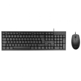 Tacens ACP02 Kit Teclado Membrana + Ratón Óptico 1600 DPI Negro para PC, PS4, PS5, Xbox One/Series, Switch