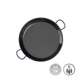 Vaello Paellera Tradicional Acero Esmaltado Ø34 cm (6 Personas) Fabricación Nacional Apta Cocinas de Gas Precio: 10.89. SKU: S7916593