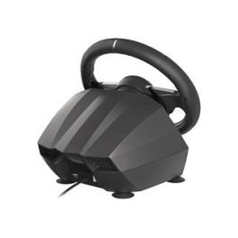 GENESIS Volante + Pedales Seaborg 400 Negro, Plata USB para Nintendo Switch, PC, PlayStation 4, Playstation 3, Xbox 360, Xbox One, Xbox One S, Xbox One X