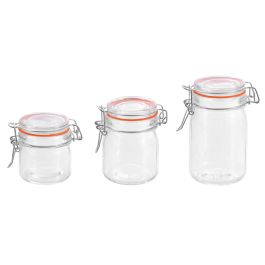 Tarro Hermético de Vidrio con Cierre Clip 250 ml - La Mediterranea (36 Unidades) Tarro Hermético de Vidrio con Cierre Clip 250 ml - La Mediterranea (36 Unidades)