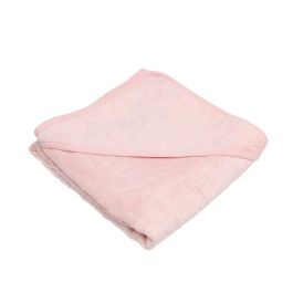 KioKids Toalla de Baño para Bebé 100% Bambú con Capucha Oekotex Standard 100, Rosa 76x76 cm - Piel Sensible +0 Meses