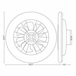 Ventilador de Techo con Luz Philips Blanco