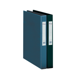 Pardo Carpeta 2 Anillas 25 mm Plástico Folio Negro