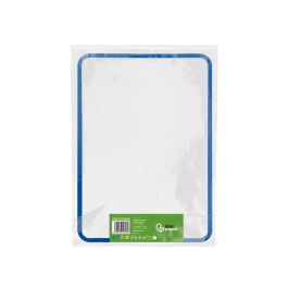 Liderpapel Pizarra Blanca Magnética Doble Cara Lisa 30x42 cm con Rotulador, Imán y Borrador