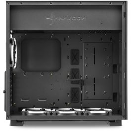 SHARKOON Pure Steel ARGB Caja PC ATX/E-ATX con 1 Panel de Cristal Templado - Negro