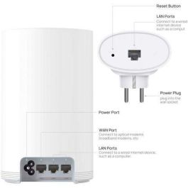 Huawei WS5280 Q2 Pro Router WiFi Inalámbrico Doble Banda AC1200 (1167 Mbps) con 2 adaptadores de red, Blanco