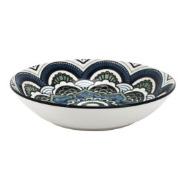 Home Deco Factory Plato Hondo Mandala Azul Diámetro 20 cm Mirage