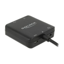 DeLOCK 62784 HDMI Audio Extractor 4K Audio Digital a Analógico con Salida S/PDIF para HDMI 2.0 Negro