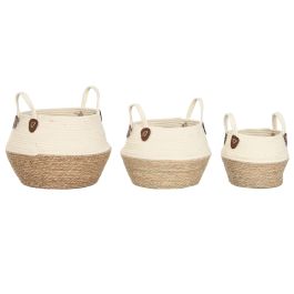 DKD Home Decor Cesta de Almacenamiento Crema Natural de Fibra y Algodón 41 x 37 x 41 cm Set de 3 Piezas DKD Home Decor Cesta de Almacenamiento Crema Natural de Fibra y Algodón 41 x 37 x 41 cm Set de 3 Piezas Precio: 21.99000034. SKU: B1CVYACQPW