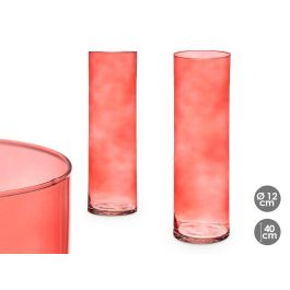 Jarrón de Cristal Cilíndrico 12 cm Diámetro x 40 cm Alto Color Teja - Giftdecor (6 Unidades) Precio: 34.59000017. SKU: B1K4FZBWZ4