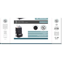 Inde Cajonera TNT/Madera 3 Cajones 40x30x69 cm (6 Unidades)