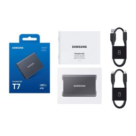 Samsung MU-PC4T0T Disco Duro Externo SSD Portátil T7 Shield 4TB USB 3.2 Gen2 Gris Titanio