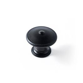 Rei Pomos redondos para mueble 3121, 4 unid., zamak negro mate, Ø30x24mm