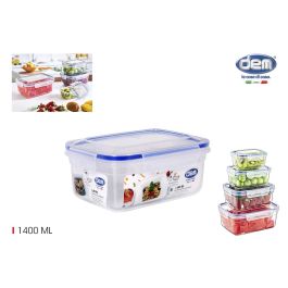 Dem Fiambrera Hermética Rectangular 1400ml 20 cm x 15 cm x 9 cm (12 Unidades) Precio: 22.49999961. SKU: B12B7ZQLWC