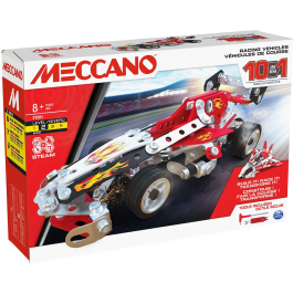 BANDAI Meccano Coche de Carreras APM20104 - Kit de Construcción con 10 Modelos