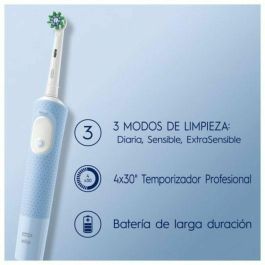 Oral-B VITALITY PRO AZUL Cepillo de Dientes Eléctrico Recargable con 3 Modos (Limpieza Diaria, Sensible, Sensible Plus) - 1 Unidad