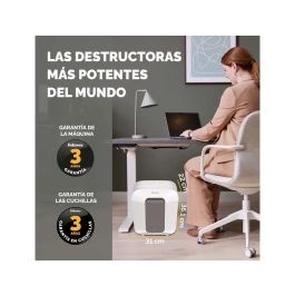 Fix Destructora LX25 Capacidad 6 Hojas Seguridad P4 Partículas Destruye Grapas Clips Tarjetas