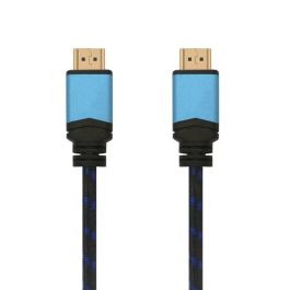 Cable HDMI 2.0 4K Aisens A120-0359/ HDMI Macho - HDMI Macho/ Hasta 10W/ 2250Mbps/ 5m/ Negro y Azul