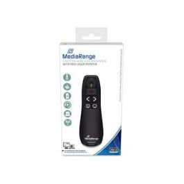MEDIARANGE MROS220 Presentador inalámbrico RF con puntero láser, USB, alcance 15 m, color Negro Precio: 20.812. SKU: B1GZ6E5MNV