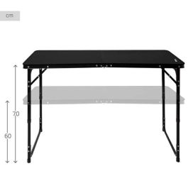 Mesa maletin camping aluminio 120x60xh60/70cm ajustable Mesa maletin camping aluminio 120x60xh60/70cm ajustable