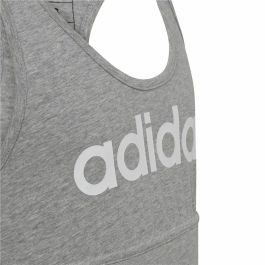 Sujetador Deportivo Adidas Essentials Linear Logo Gris