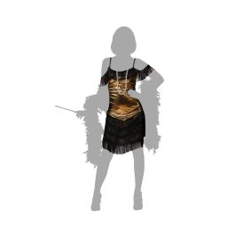 Disfraz Cabaret Dorado Flecos Mujer Adulto XL
